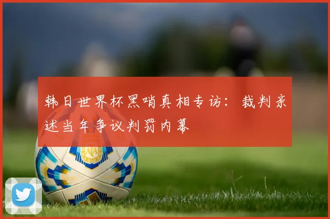 韩日世界杯黑哨真相专访:裁判亲述当年争议判罚内幕